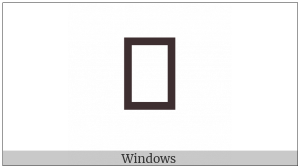 Saurashtra Vowel Sign Oo on various operating systems