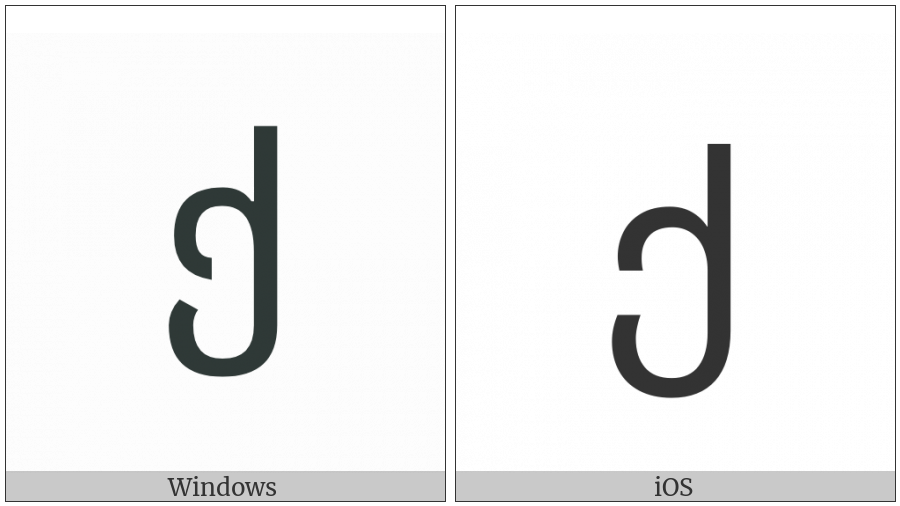 Georgian Letter Khar on various operating systems