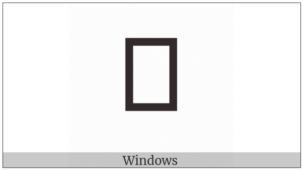 Kayah Li Letter Kha on various operating systems