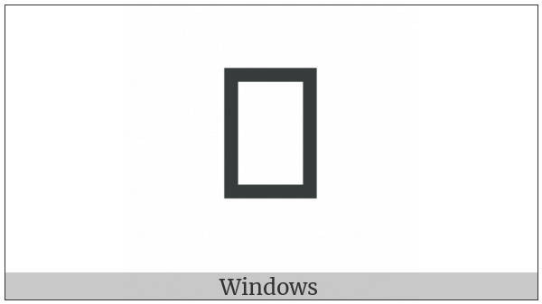 Kayah Li Letter Oe on various operating systems