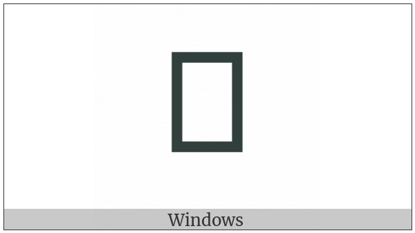 Rejang Letter Ba on various operating systems