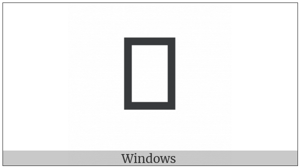 Rejang Letter Ra on various operating systems