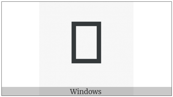 Hangul Choseong Rieul-Kapyeounpieup on various operating systems