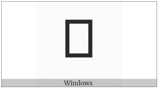 Hangul Choseong Rieul-Cieuc on various operating systems