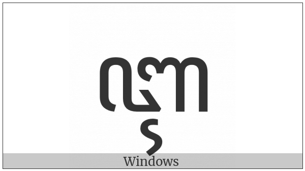 Javanese Letter Ii on various operating systems