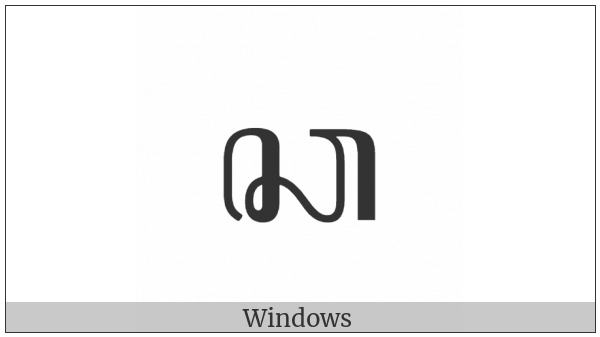 Javanese Letter Ca on various operating systems