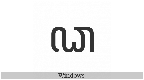 Javanese Letter Da Mahaprana on various operating systems