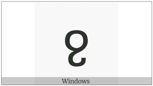 Georgian Letter Turned Gan on various operating systems