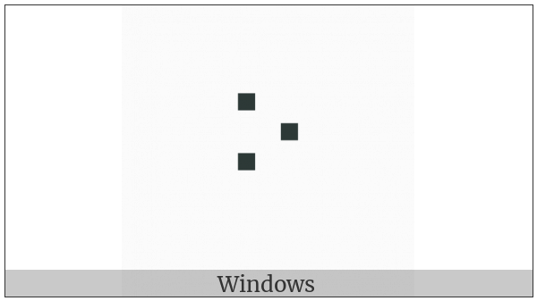 Georgian Paragraph Separator on various operating systems