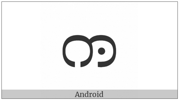 Myanmar Letter Tai Laing Ga on various operating systems