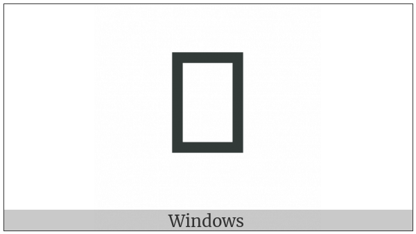 Georgian Letter Labial Sign on various operating systems