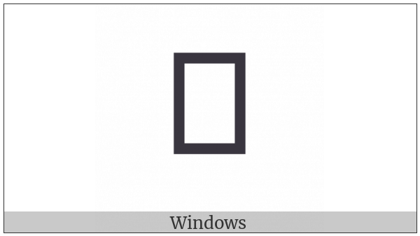 Myanmar Letter Tai Laing Bha on various operating systems
