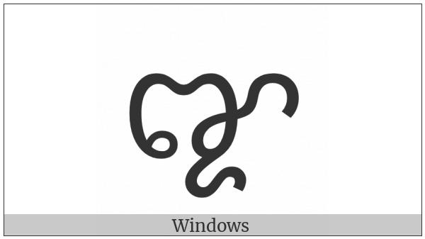 Cham Letter Nha on various operating systems