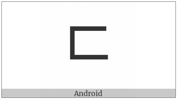 Hangul Choseong Tikeut on various operating systems