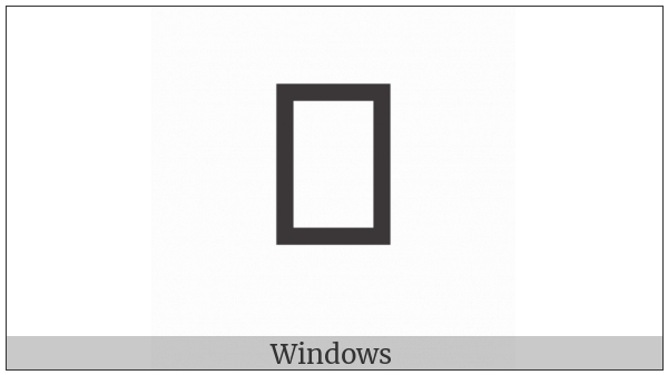 Cham Letter Final N on various operating systems
