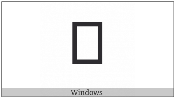 Myanmar Letter Khamti Nya on various operating systems