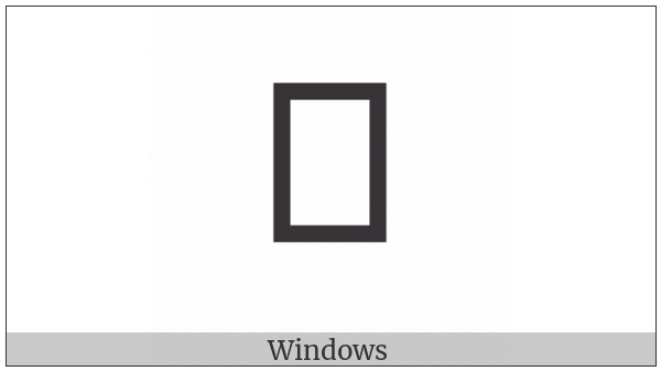 Hangul Choseong Thieuth on various operating systems