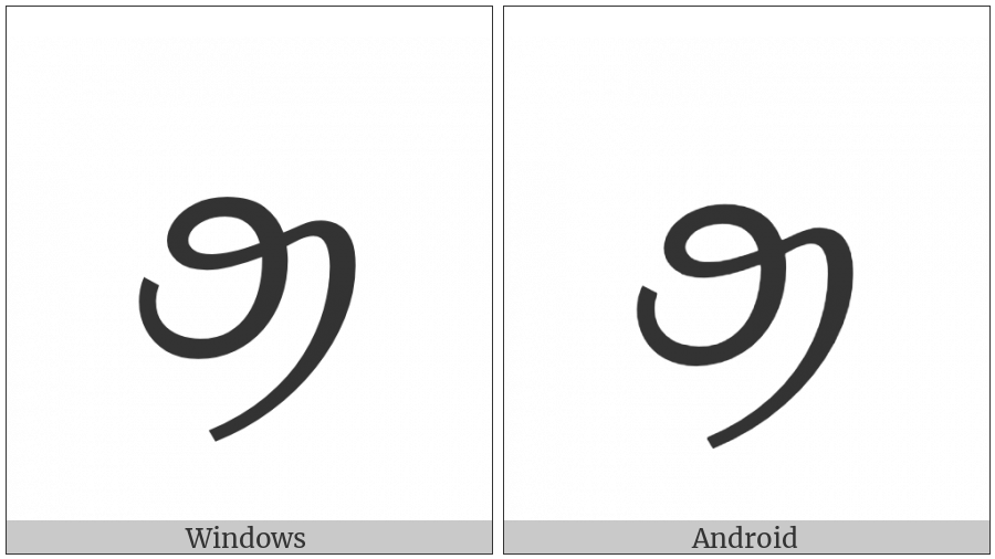 Tai Viet Letter High O on various operating systems