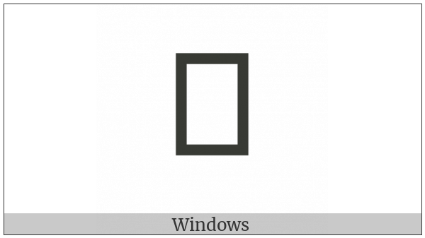 Tai Viet Vowel E on various operating systems