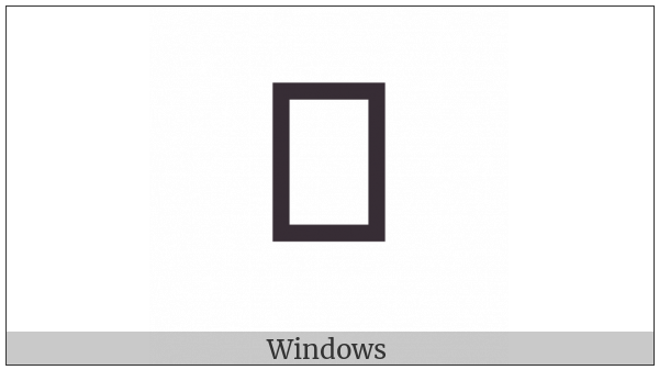 Meetei Mayek Letter Dda on various operating systems