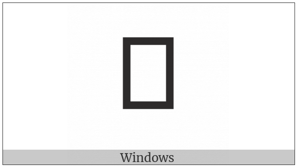 Ethiopic Syllable Tthaa on various operating systems