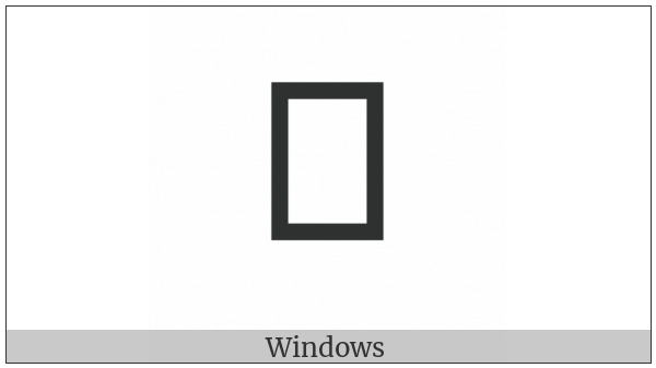 Ethiopic Syllable Dzu on various operating systems