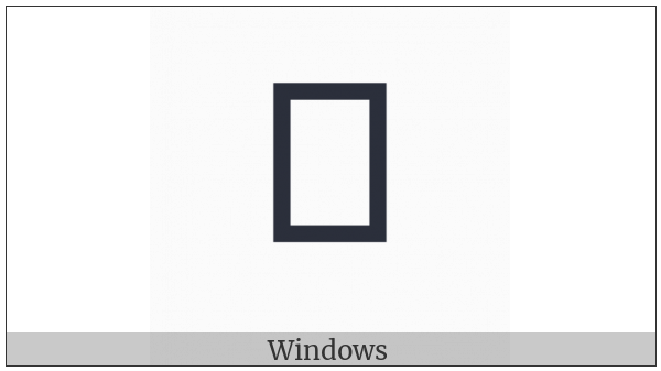 Hangul Choseong Mieum-Pieup on various operating systems