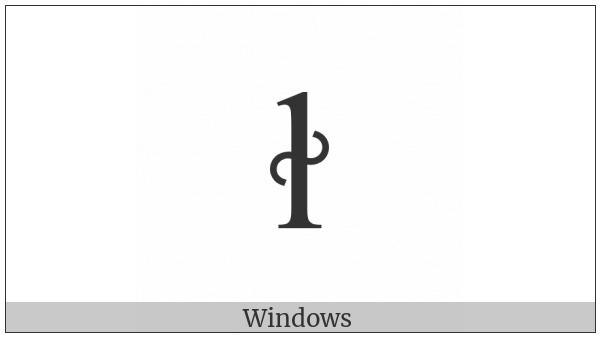 Latin Small Letter L With Inverted Lazy S on various operating systems