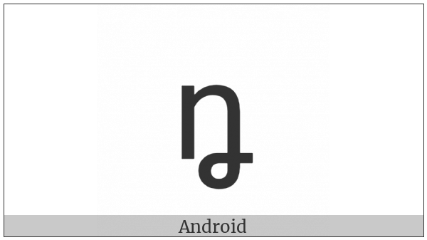 Latin Small Letter Eng With Crossed-Tail on various operating systems