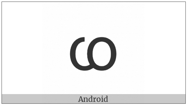 Latin Small Letter Turned O Open-O on various operating systems