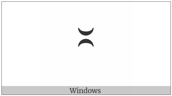 Modifier Breve With Inverted Breve on various operating systems
