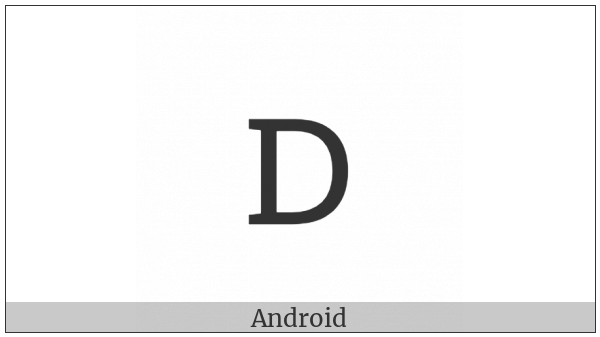 Cherokee Small Letter A on various operating systems