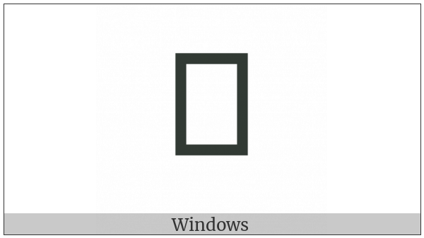Cherokee Small Letter Mo on various operating systems