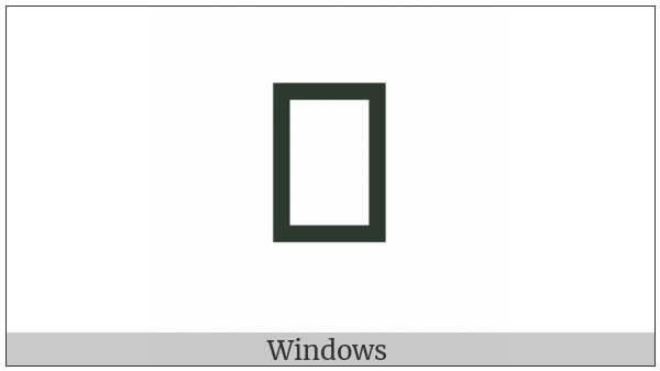 Cherokee Small Letter Ni on various operating systems