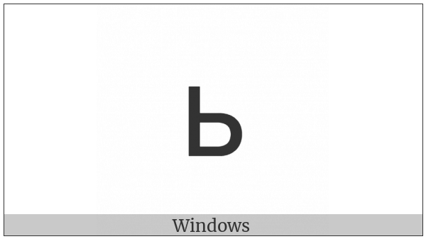 Cherokee Small Letter Si on various operating systems