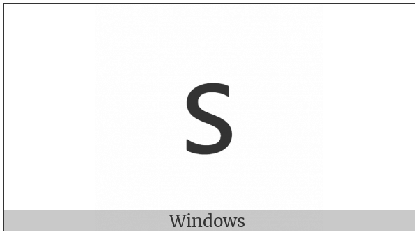 Cherokee Small Letter Du on various operating systems