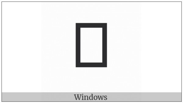 Meetei Mayek Letter Jham on various operating systems
