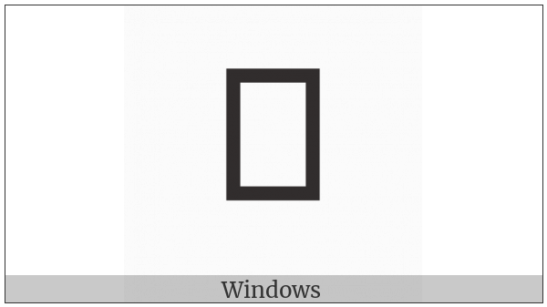 Hangul Choseong Sios-Khieukh on various operating systems