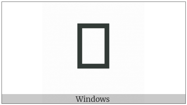 Hangul Choseong Ieung-Kiyeok on various operating systems