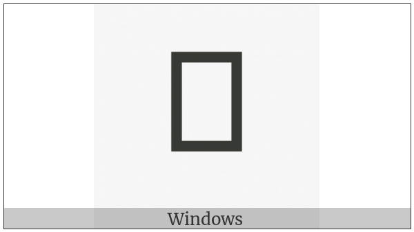 Hangul Choseong Chieuch-Hieuh on various operating systems