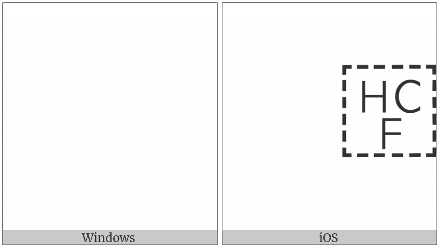 Hangul Choseong Filler on various operating systems
