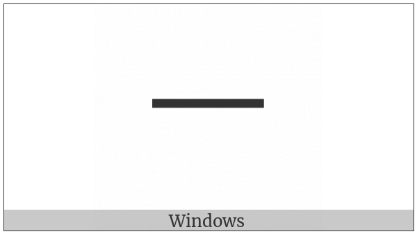 Hangul Jungseong Eu on various operating systems