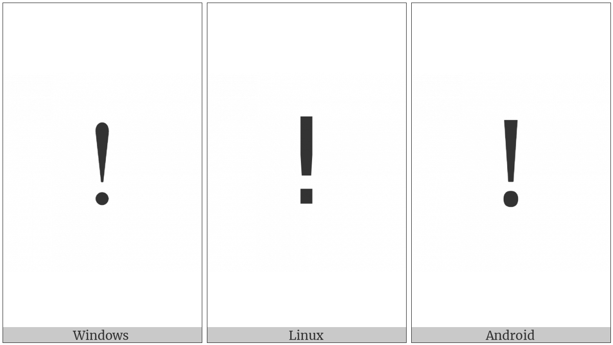 Latin Letter Retroflex Click on various operating systems