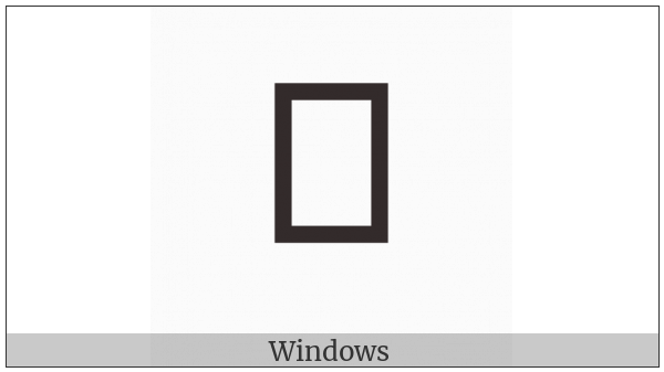 Hangul Jongseong Kiyeok-Chieuch on various operating systems