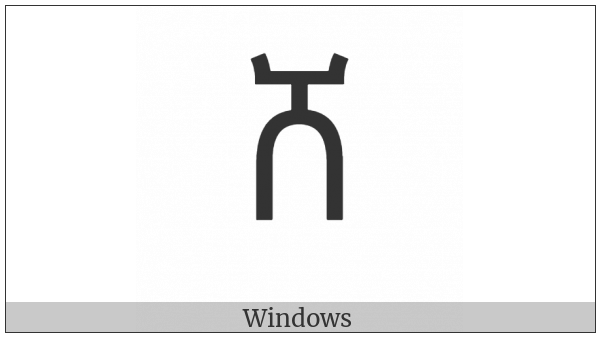 Ethiopic Syllable Sha on various operating systems