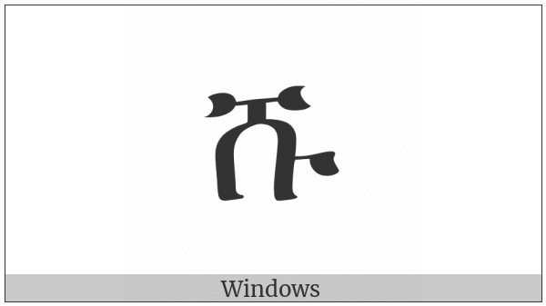 Ethiopic Syllable Shu on various operating systems