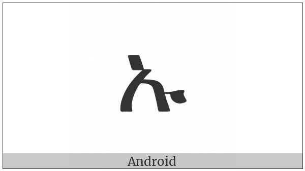 Ethiopic Syllable Glottal U on various operating systems