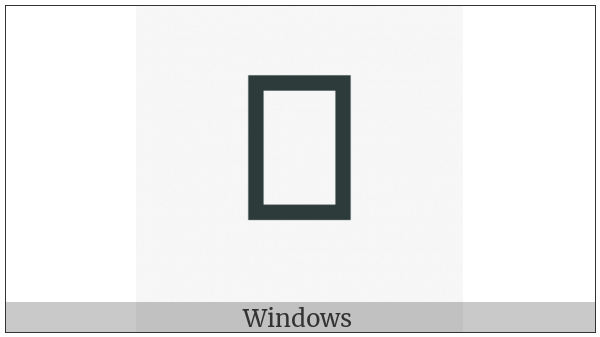 Ethiopic Syllable Thaa on various operating systems