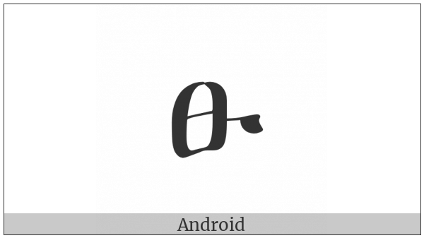 Ethiopic Syllable Tzu on various operating systems