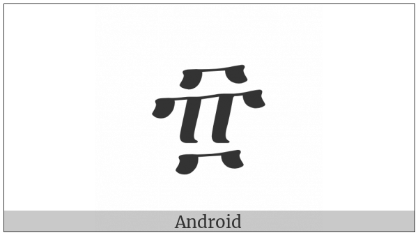 Ethiopic Number Eighty on various operating systems
